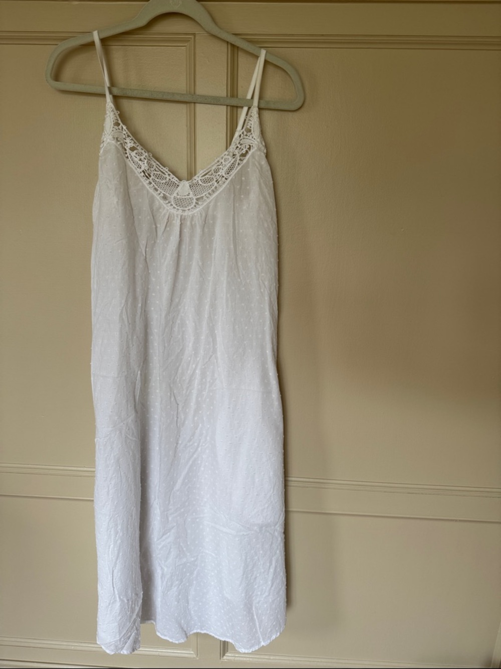 Papinelle Swiss Dot Lace Trim Maxi Nightie - Picture 8 of 11